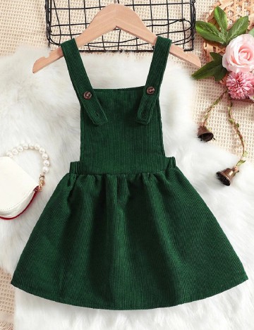 Rochie Shein Kids, verde inchis