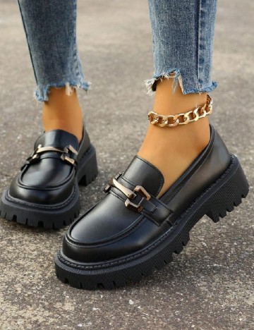 Mocasini SHEIN, negru